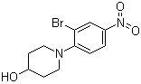 structure of CAS# 1072944-61-6, 1-(2-Bromo-4-nitrophenyl)-4-piperidinol