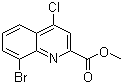 Methyl 8-bromo-4-chloroquinoline-2-carboxylate molecular structure (CAS 1072944-68-3)