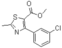 4-(3-Chlorophenyl)-2-methyl-5-thiazolecarboxylic acid methyl ester molecular structure (CAS 1072944-80-9)