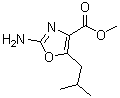 2-Amino-5-(2-methylpropyl)-4-oxazolecarboxylic acid methyl ester molecular structure (CAS 1072944-88-7)