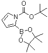 structure of CAS# 1072944-98-9, 1-(tert-Butoxycarbonyl)-1H-pyrrole-2-boronic acid pinacol ester;tert-Butyl 2-(4,4,5,5-tetramethyl-1,3,2-dioxaborolan-2-yl)-1H-pyrrole-1-carboxylate