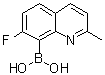 (7-Fluoro-2-methyl-8-quinolinyl)boronic acid molecular structure (CAS 1072945-61-9)