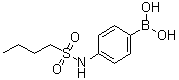 [4-[(Butylsulfonyl)amino]phenyl]boronic acid molecular structure (CAS 1072945-66-4)