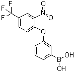 [3-[2-Nitro-4-(trifluoromethyl)phenoxy]phenyl]boronic acid molecular structure (CAS 1072945-94-8)