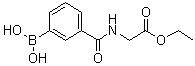 N-(3-Boronobenzoyl)glycine 1-ethyl ester molecular structure (CAS 1072945-97-1)