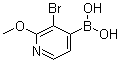 (3-Bromo-2-methoxy-4-pyridinyl)boronic acid molecular structure (CAS 1072946-00-9)