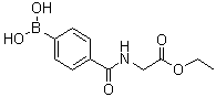 N-(4-Boronobenzoyl)glycine 1-ethyl ester molecular structure (CAS 1072946-08-7)