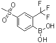 [4-(Methylsulfonyl)-2-(trifluoromethyl)phenyl]boronic acid molecular structure (CAS 1072946-16-7)