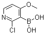 structure of CAS# 1072946-19-0, 2-Chloro-4-methoxypyridin-3-ylboronic acid
