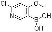 (6-Chloro-4-methoxy-3-pyridinyl)boronic acid molecular structure (CAS 1072946-20-3)