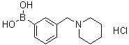 structure of CAS# 1072946-21-4, [3-(1-Piperidinylmethyl)phenyl]boronic acid hydrochloride (1:1)