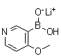 (4-Methoxy-3-pyridinyl)boronic acid lithium salt (1:1) molecular structure (CAS 1072946-24-7)