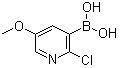 (2-Chloro-5-methoxypyridin-3-yl)boronic acid molecular structure (CAS 1072946-26-9)