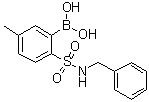 [5-Methyl-2-[[(phenylmethyl)amino]sulfonyl]phenyl]boronic acid molecular structure (CAS 1072946-63-4)