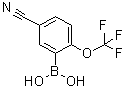 [5-Cyano-2-(trifluoromethoxy)phenyl]boronic acid molecular structure (CAS 1072946-64-5)