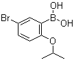 结构式 CAS# 1072951-56-4, [5-溴-2-(三氟甲氧基)苯基]硼酸