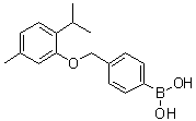 structure of CAS# 1072951-58-6, [4-[[5-Methyl-2-(1-methylethyl)phenoxy]methyl]phenyl]boronic acid