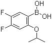 结构式 CAS# 1072951-61-1, [4,5-二氟-2-(异丙氧基)苯基]硼酸