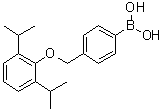[4-[[2,6-Bis(1-methylethyl)phenoxy]methyl]phenyl]boronic acid molecular structure (CAS 1072951-63-3)