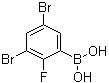structure of CAS# 1072951-82-6, (3,5-Dibromo-2-fluorophenyl)boronic acid