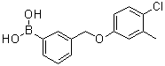 structure of CAS# 1072951-91-7, [3-[(4-Chloro-3-methylphenoxy)methyl]phenyl]boronic acid