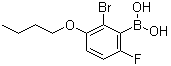 structure of CAS# 1072951-95-1, (2-Bromo-3-butoxy-6-fluorophenyl)boronic acid