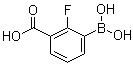 3-Borono-2-fluorobenzoic acid molecular structure (CAS 1072952-09-0)
