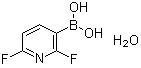 (2,6-Difluoro-3-pyridinyl)boronic acid hydrate (1:1) molecular structure (CAS 1072952-27-2)