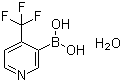 [4-(Trifluoromethyl)-3-pyridinyl]boronic acid hydrate (1:1) molecular structure (CAS 1072952-32-9)