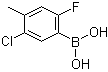 (5-Chloro-2-fluoro-4-methylphenyl)boronic acid molecular structure (CAS 1072952-42-1)