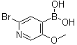structure of CAS# 1072952-48-7, 2-Bromo-5-methoxypyridine-4-boronic acid