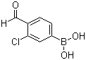 结构式 CAS# 1072952-53-4, 3-氯-4-甲酰基苯硼酸