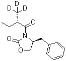 (4S)-3-[(2S)-2-(三氘甲基)-1-氧代丁基]-4-(苄基)-2-恶唑烷酮分子结构 (CAS 1073232-99-1)