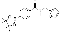 N-(Furan-2-ylmethyl)-4-(4,4,5,5-tetramethyl-1,3,2-dioxaborolan-2-yl)benzamide molecular structure (CAS 1073353-59-9)
