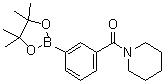 (Piperidin-1-yl)[3-(4,4,5,5-tetramethyl-1,3,2-dioxaborolan-2-yl)phenyl]methanone molecular structure (CAS 1073353-62-4)