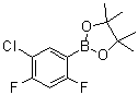 structure of CAS# 1073354-65-0, 2-(5-Chloro-2,4-difluorophenyl)-4,4,5,5-tetramethyl-1,3,2-dioxaborolane