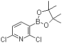 2,6-Dichloropyridine-3-boronic acid pinacol ester molecular structure (CAS 1073371-78-4)
