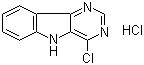 4-Chloro-5H-pyrimido[5,4-b]indole hydrochloride molecular structure (CAS 107400-97-5)