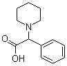 结构式 CAS# 107416-49-9, alpha-苯基-1-哌啶乙酸
