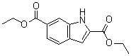 structure of CAS# 107516-75-6, 1H-Indole-2,6-dicarboxylic acid diethyl ester