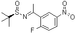 [N(E),S(R)]-N-[1-(2-Fluoro-5-nitrophenyl)ethylidene]-2-methyl-2-propanesulfinamide molecular structure (CAS 1075230-62-4)