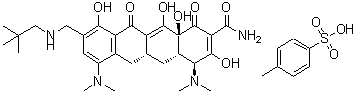 structure of CAS# 1075240-43-5, Omadacycline tosylate;PTK 0796 tosylate
