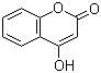 结构式 CAS# 1076-38-6, 4-羟基香豆素; 4-羟基-1-苯并吡喃-2-酮