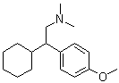 beta-Cyclohexyl-4-methoxy-N,N-dimethylbenzeneethanamine molecular structure (CAS 1076199-92-2)