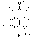 4,5-二氢-1,2,3-三甲氧基-6H-二苯并[de,g]喹啉-6-甲醛分子结构 (CAS 107633-69-2)