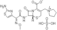 Cefepime sulfate molecular structure (CAS 107648-78-2)