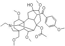 Bulleyaconitine A molecular structure (CAS 107668-79-1)