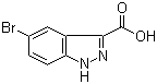 5-溴吲唑-3-甲酸分子结构 (CAS 1077-94-7)