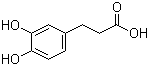 structure of CAS# 1078-61-1, 3,4-Dihydroxybenzenepropanoic acid;3,4-Dihydroxyhydrocinnamic acid; 3,4-Dihydroxy-beta-phenylpropionic acid; 3,4-Dihydroxybenzenepropionic acid; 3,4-Dihydroxydihydrocinnamic acid; 3,4-Dihydroxyphenylpropionic acid