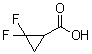 2,2-Difluorocyclopropanecarboxylic acid molecular structure (CAS 107873-03-0)
